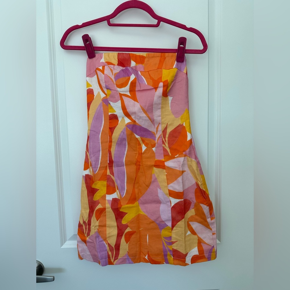 Sunday Spritz Linen Tube Dress - Paloma